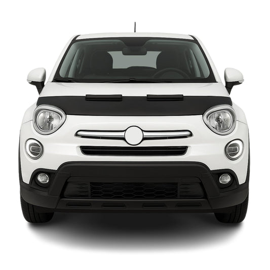 Haubenbra Steinschlagschutz Bonnet Bra für Fiat 500X 2015-2025 Schwarz Halb