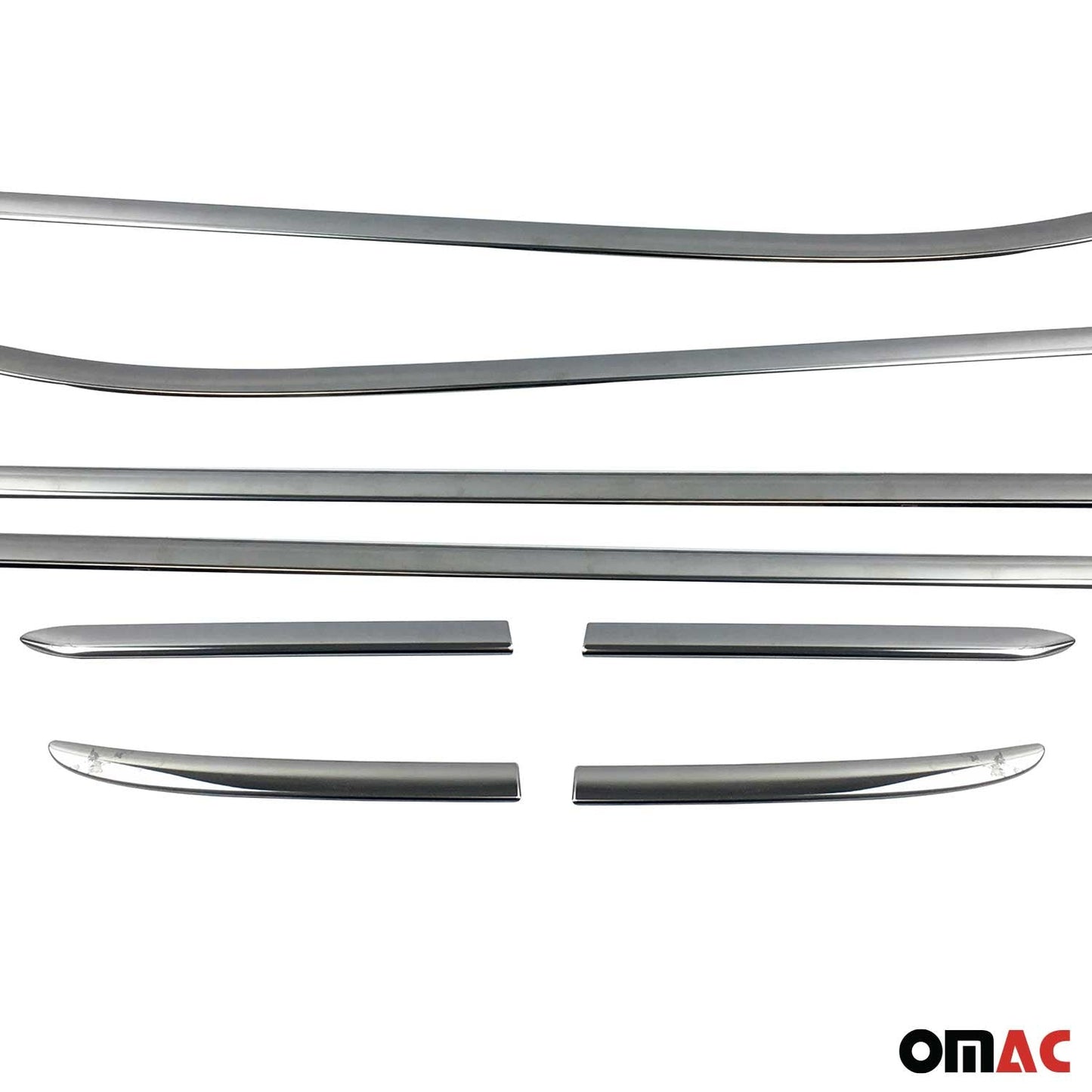 Fensterleisten Zierleisten für Ford Fiesta Schrägheck 2017-2021 Edelstahl 8tlg