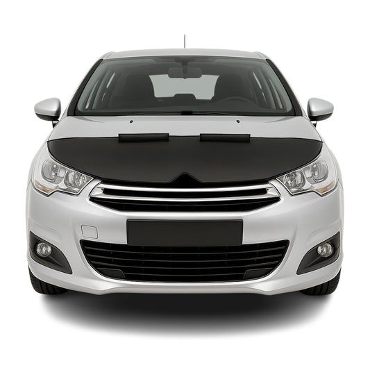 Protecție capotă anti-ciobire pentru Citroen C4 2005-2010, jumătate neagră