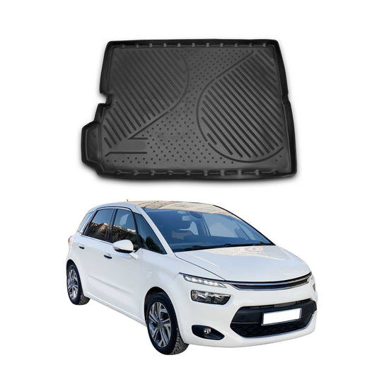 Covoraș portbagaj/tapițerie portbagaj pentru Citroen C4 Grand Picasso 2013-2024, cauciuc TPE