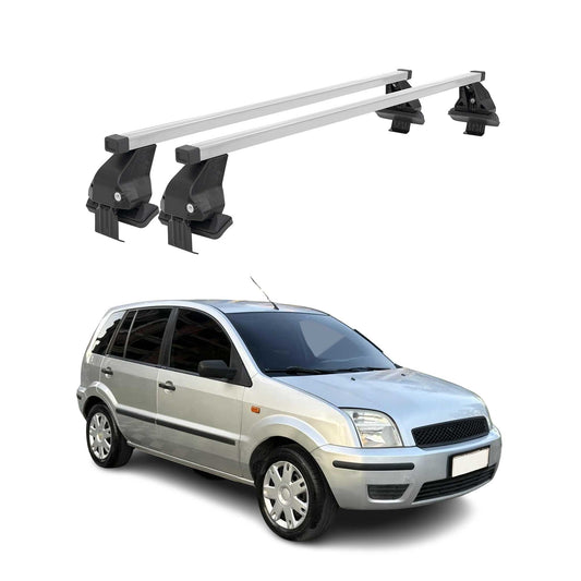 Menabo Dachträger Grundtäger für Ford Fusion 2002-2012 50kg Stahl Silber 2 tlg