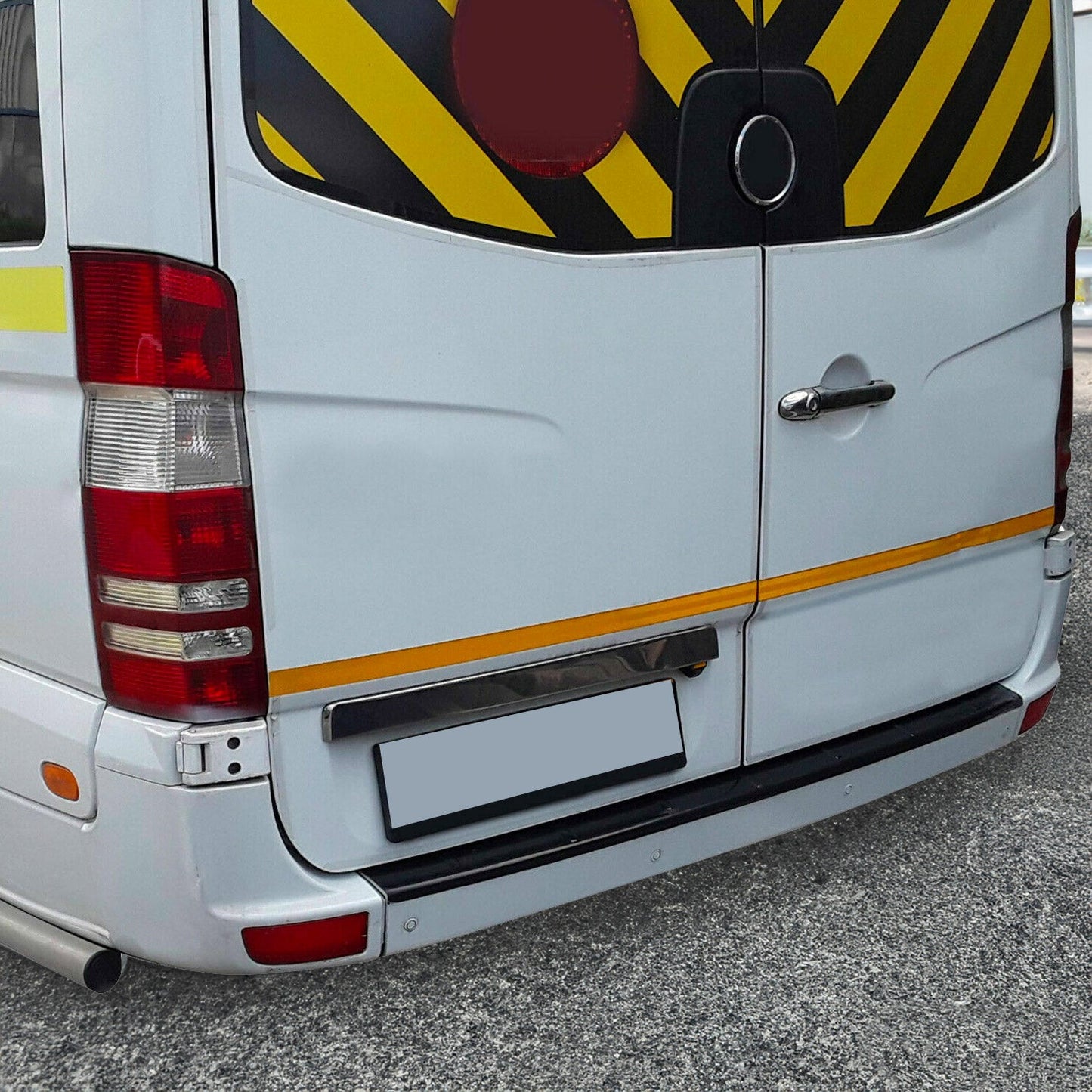 Ladekantenschutz für Mercedes Sprinter 2006-2018 Stoßstange Glanz Schwarz ABS