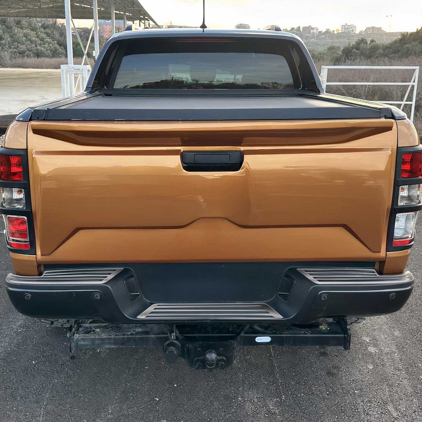 Ladekantenschutz Stoßstangenschutz für Ford Ranger 2015-24 Edelstahl Chrom 3tlg