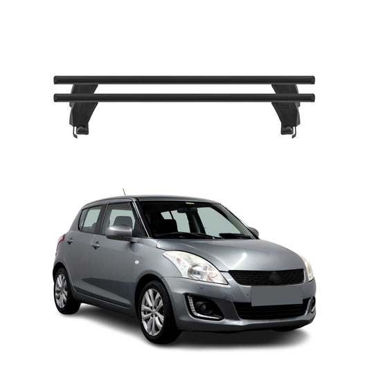 Menabo Dachträger Grundtäger für Suzuki Swift mk2 2013-2017 FL 50kg Alu Schwarz