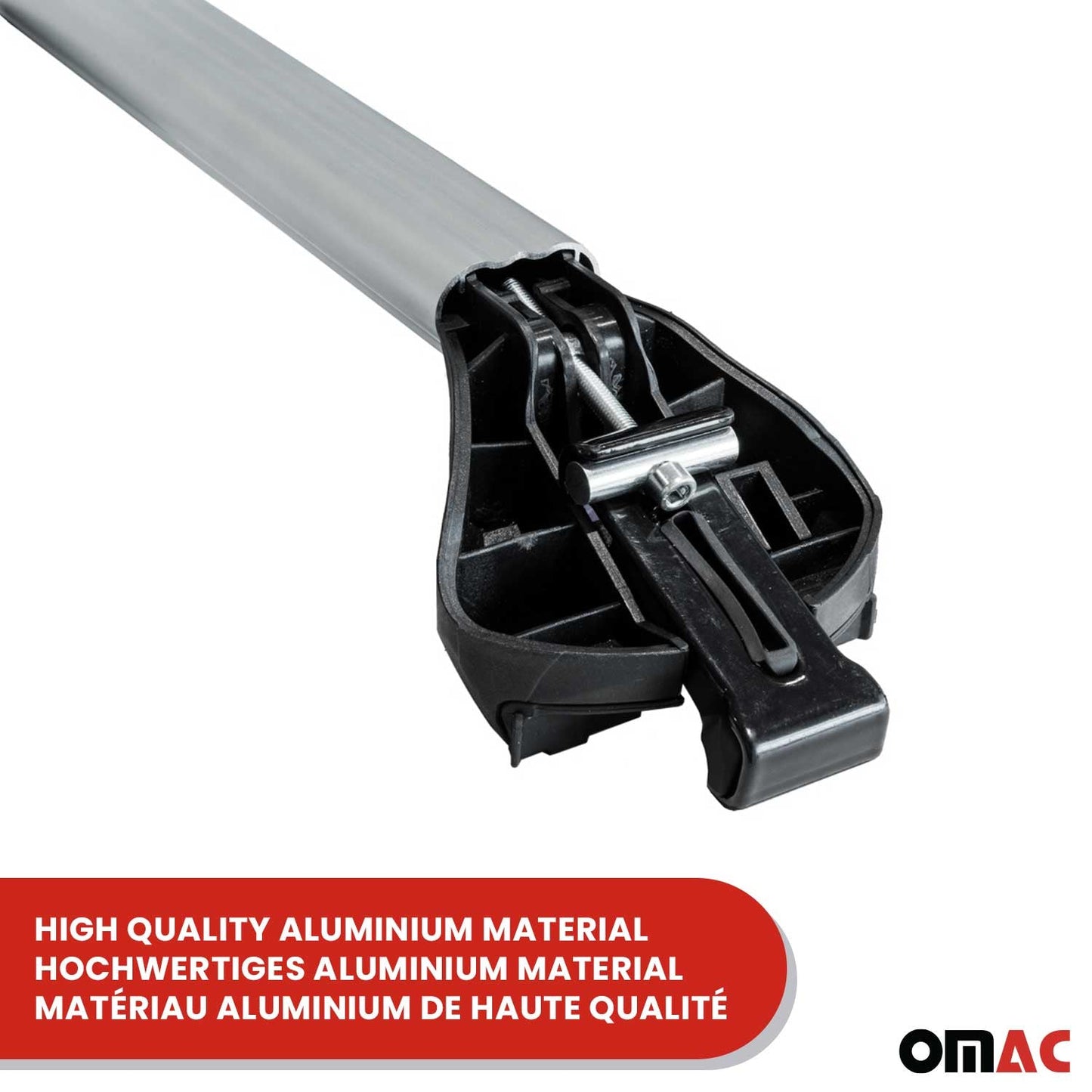 Portbagaj de plafon pentru MG EHS 2018-2025 100kg aluminiu argintiu 2 buc ABE