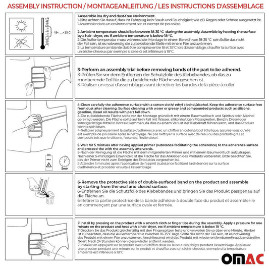 Rücklicht Leisten Heckleuchte für Peugeot 307 2001-2009 Chrom ABS Silber 2tlg
