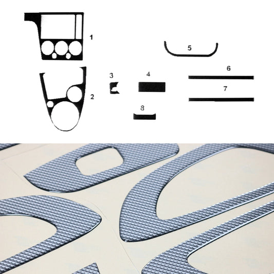 Ornamente interioare pentru Ford Fiesta 2001-2005, set 8 piese, aspect carbon