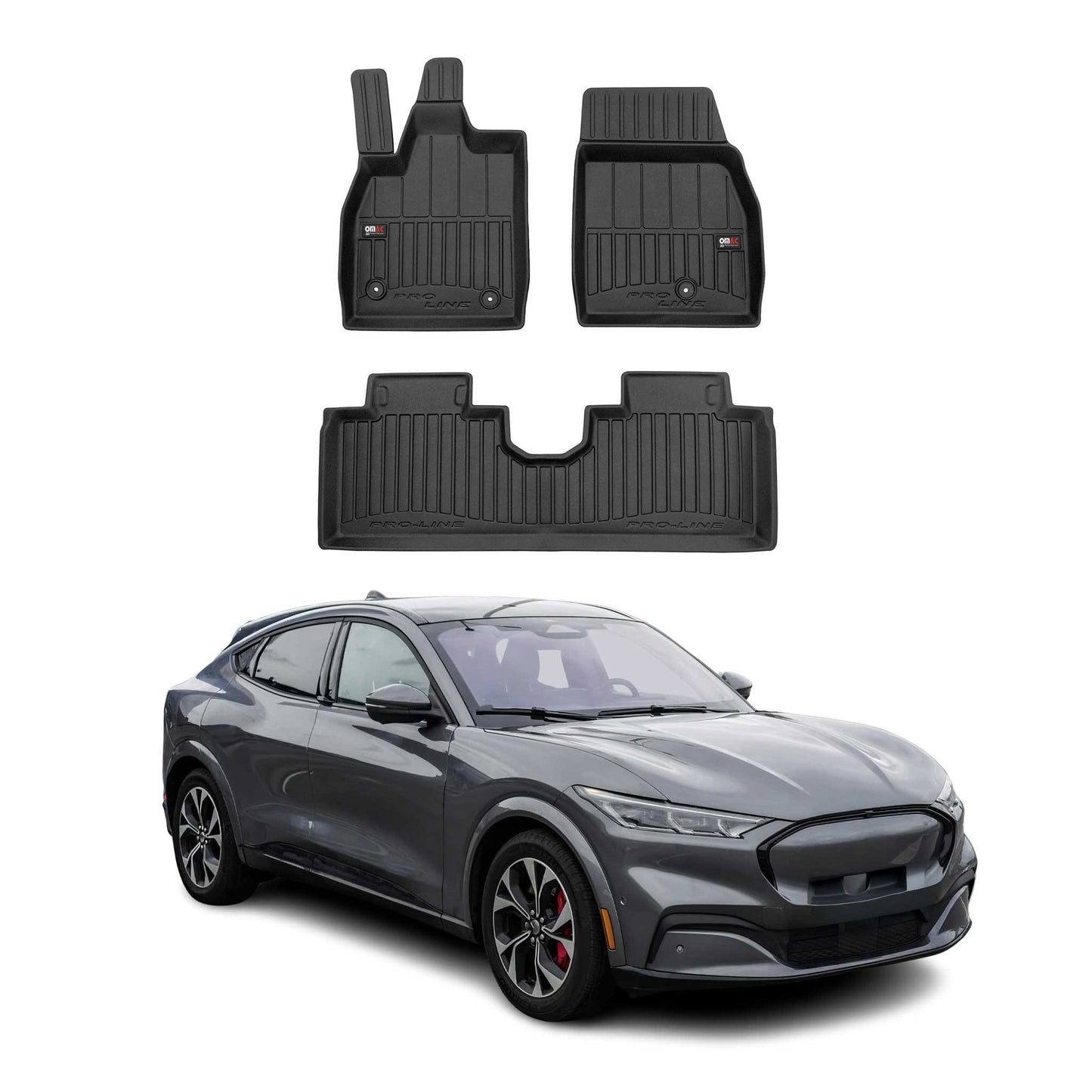 2020-2025 Ford Mustang Mach -E Fußmatten TPE Schwarz 3 tlg