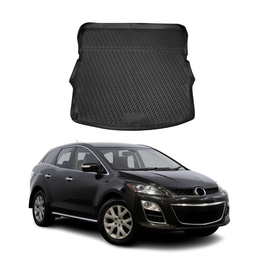 Kofferraummatte Kofferraumwanne für Mazda CX-7 2006-2012 Gummi TPE Schwarz