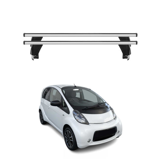 Menabo Dachträger Grundtäger für Citroen C-Zero 2010-2020 50kg Alu Silber 2 tlg