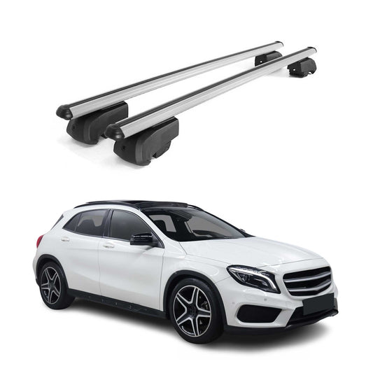 Dachträger Gepäckträger für Mercedes GLA X156 2013-2020 ABE Aluminium Grau