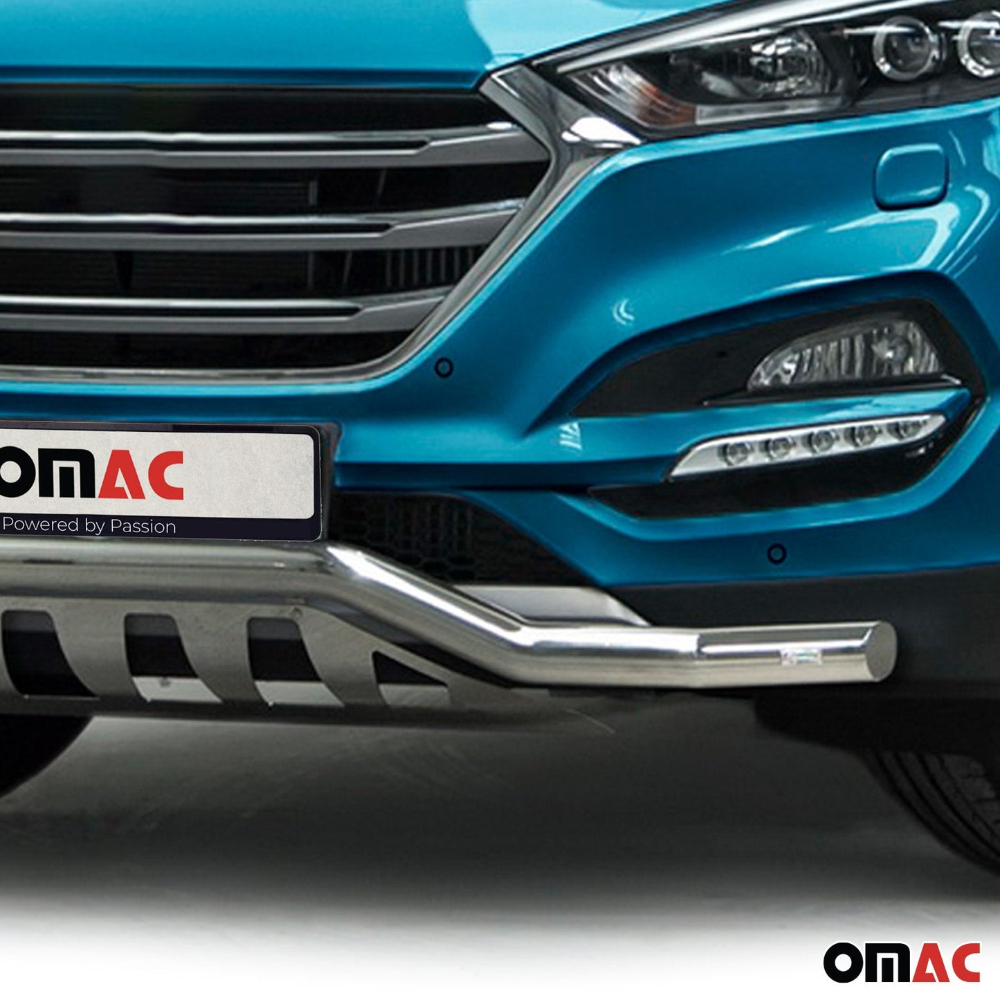 Edelstahl Frontschutzbügel für Hyundai Tucson 2015-2020 ABE Silber Rammschutz