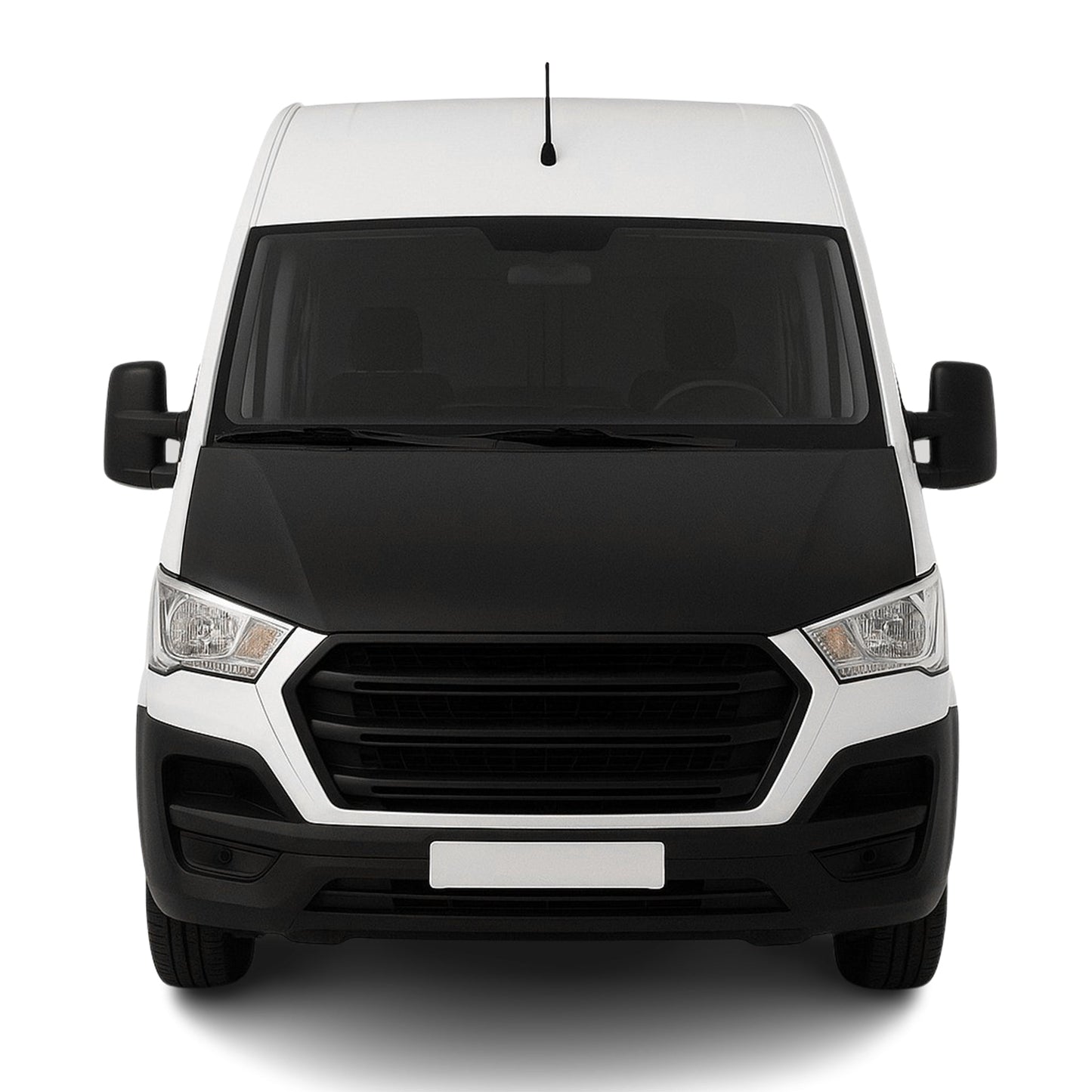 Haubenbra Bonnet Bra Steinschlagschutz für Hyundai H-350 2014-2025 Schwarz 1tlg