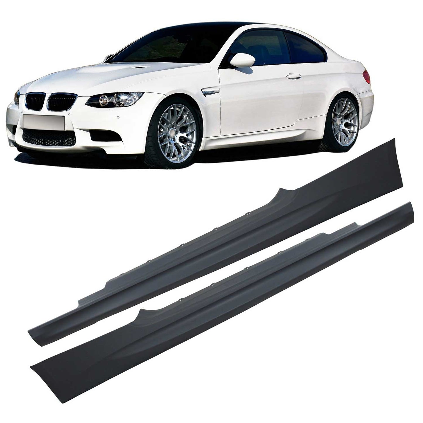 JOM Stoßstangen Kit & Seitenschweller für BMW E92/ E93 LCI 2010-2013 Schwarz