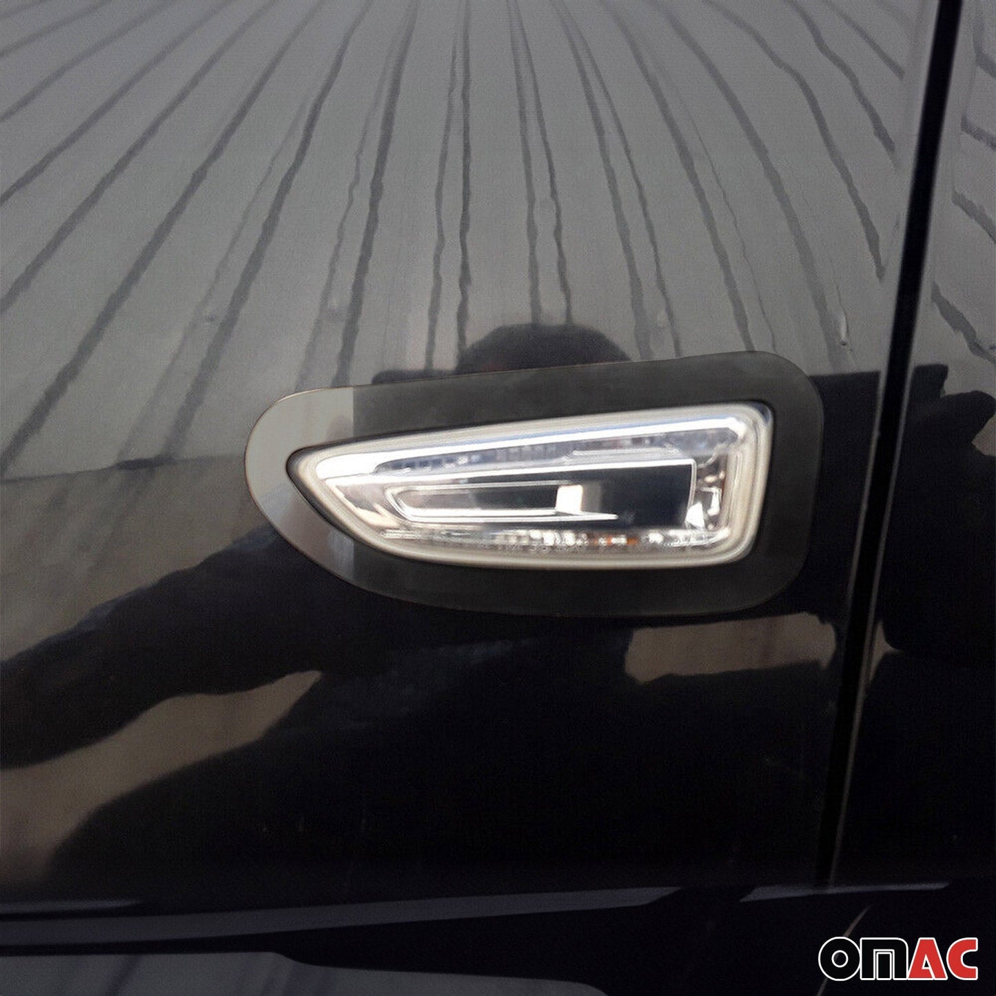 Ramă semnalizator, lunetă semnalizare, semnalizator lateral pentru Opel Astra K 2015-2021, cromat, închis la culoare