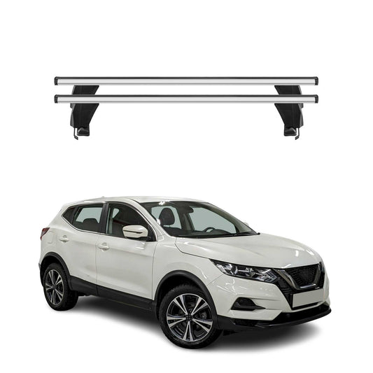 Menabo Dachträger für Nissan Qashqai J11 2014-2017 Pre-FL 50kg Alu Silber 2x