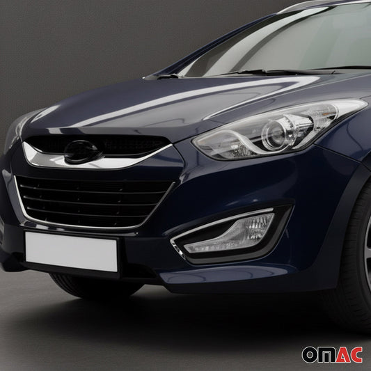 Kühlergrill Grillleisten für Hyundai i30 2012-2017 Chrom Edelstahl Silber