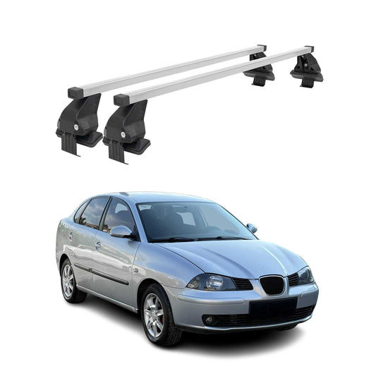 Menabo Dachträger Grundtäger für Seat Cordoba 2002-2009 50kg Stahl Silber 2 tlg