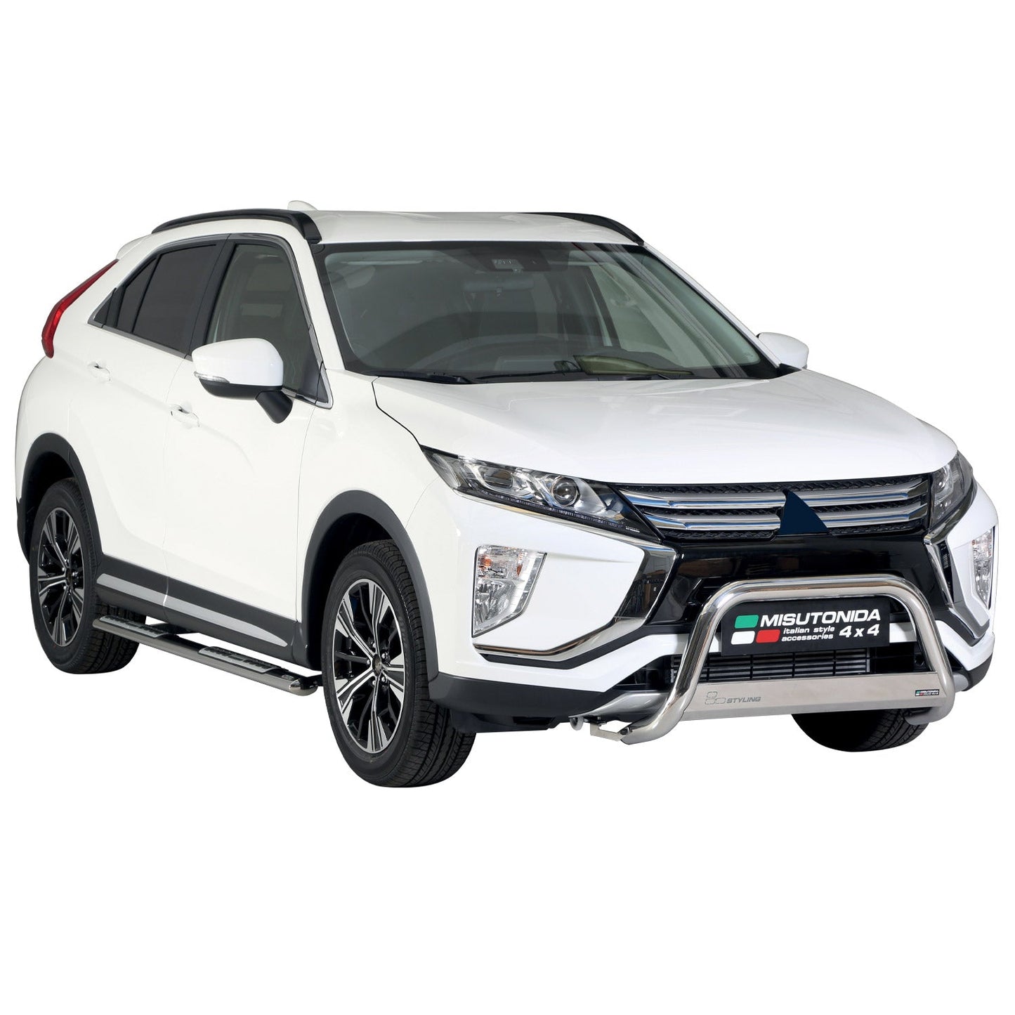 Stahl Seitenschweller Schwellerrohre für Mitsubishi Eclipse Cross 2018-2020 Grau