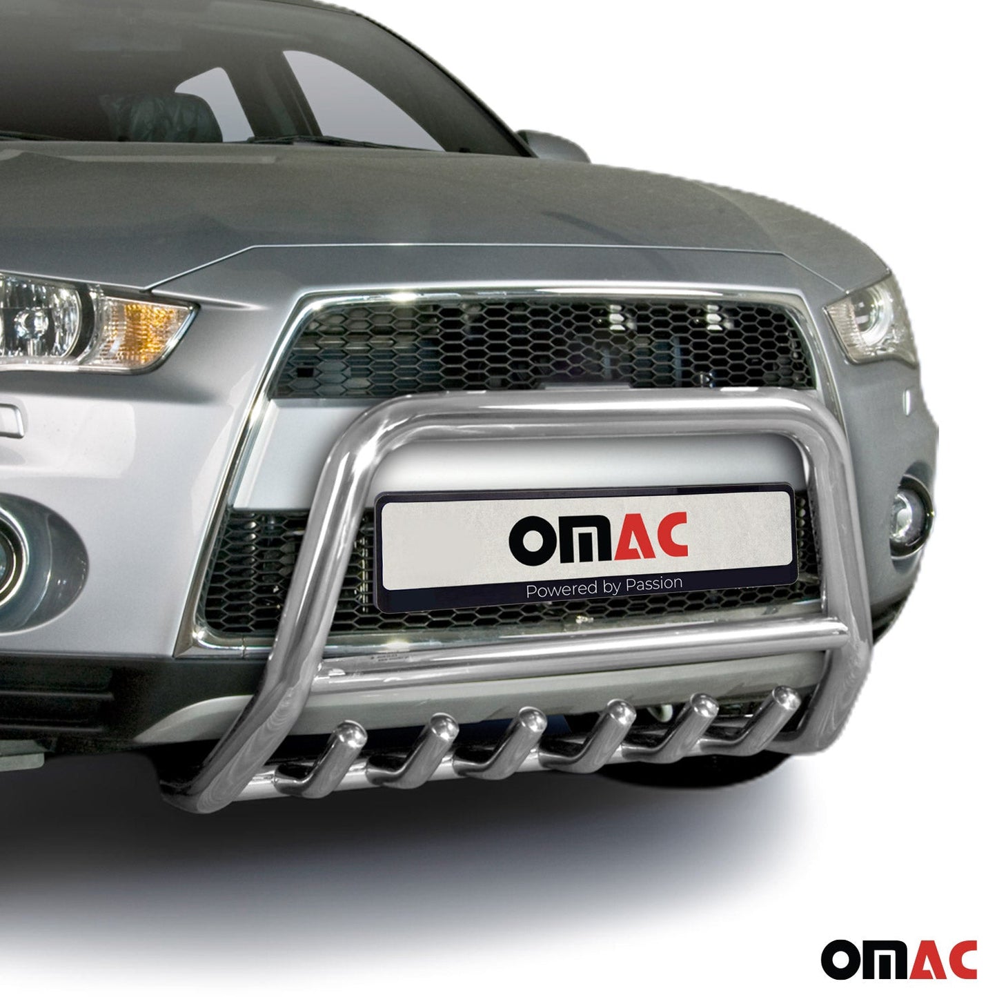 Frontbügel Frontschutzbügel für Mitsubishi Outlander 2010-2012 Stahl ABE Silber