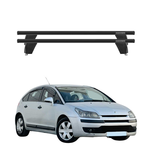 Menabo Dachträger Grundtäger für Citroen C4 2004-2010 75kg Alu Schwarz 2 tlg