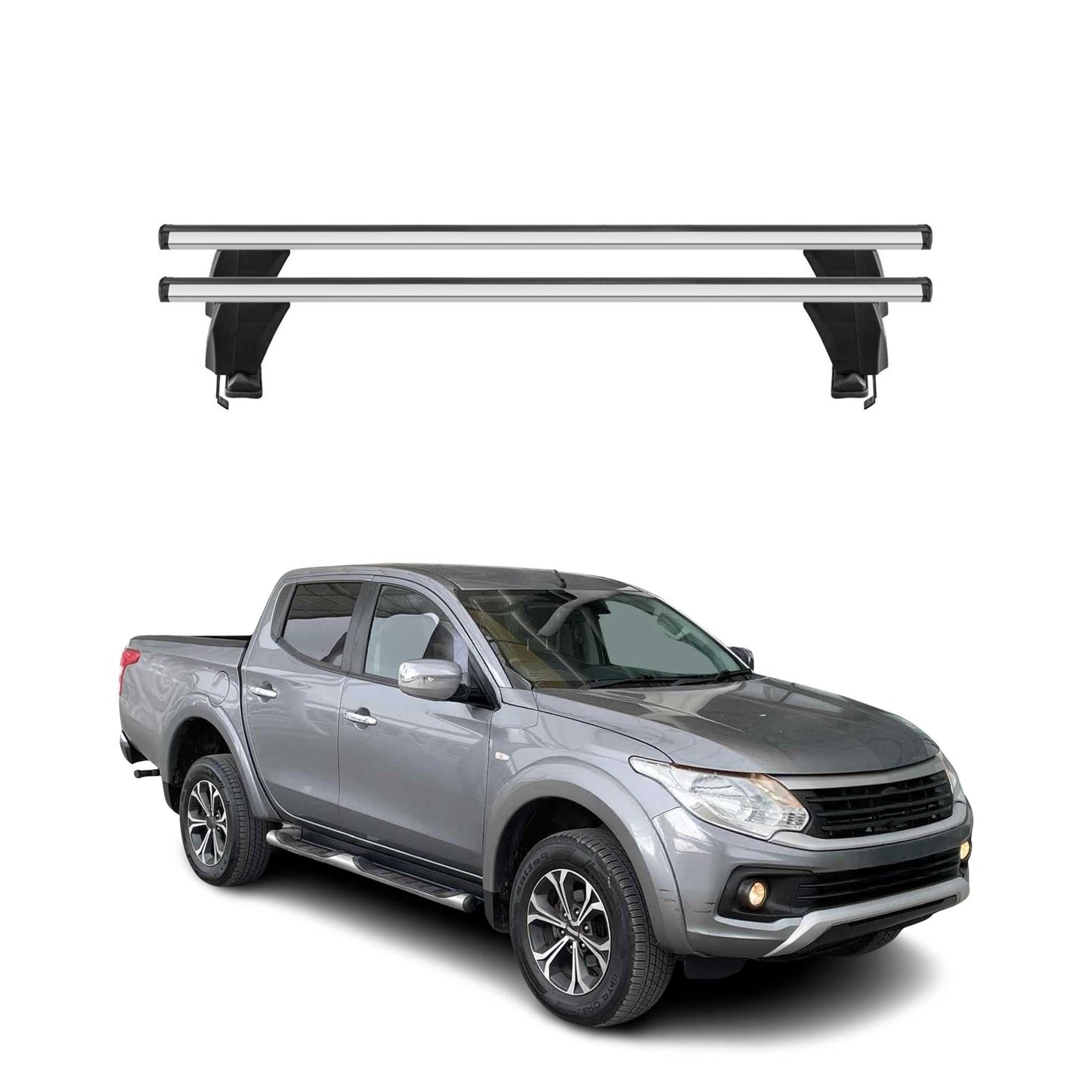 Menabo Dachträger Grundtäger für RAM 1200 2016-2025 50kg Aluminium Silber 2 tlg