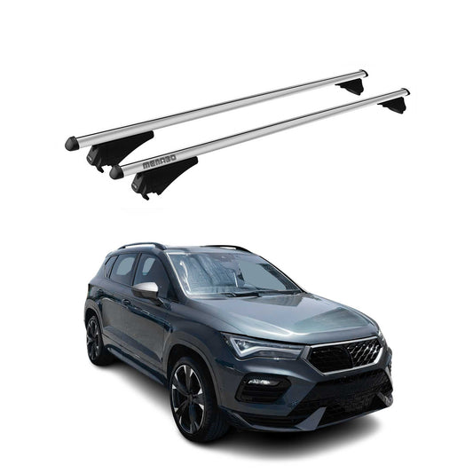 Menabo Dachträger Grundtäger für Cupra Ateca 2018-2025 75kg Alu Silber 2 tlg