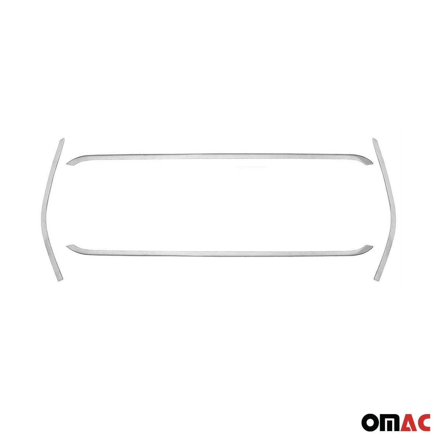 Benzi decorative grilă auto pentru Ford Transit 2019-2025, oțel inoxidabil, argintiu, 4x