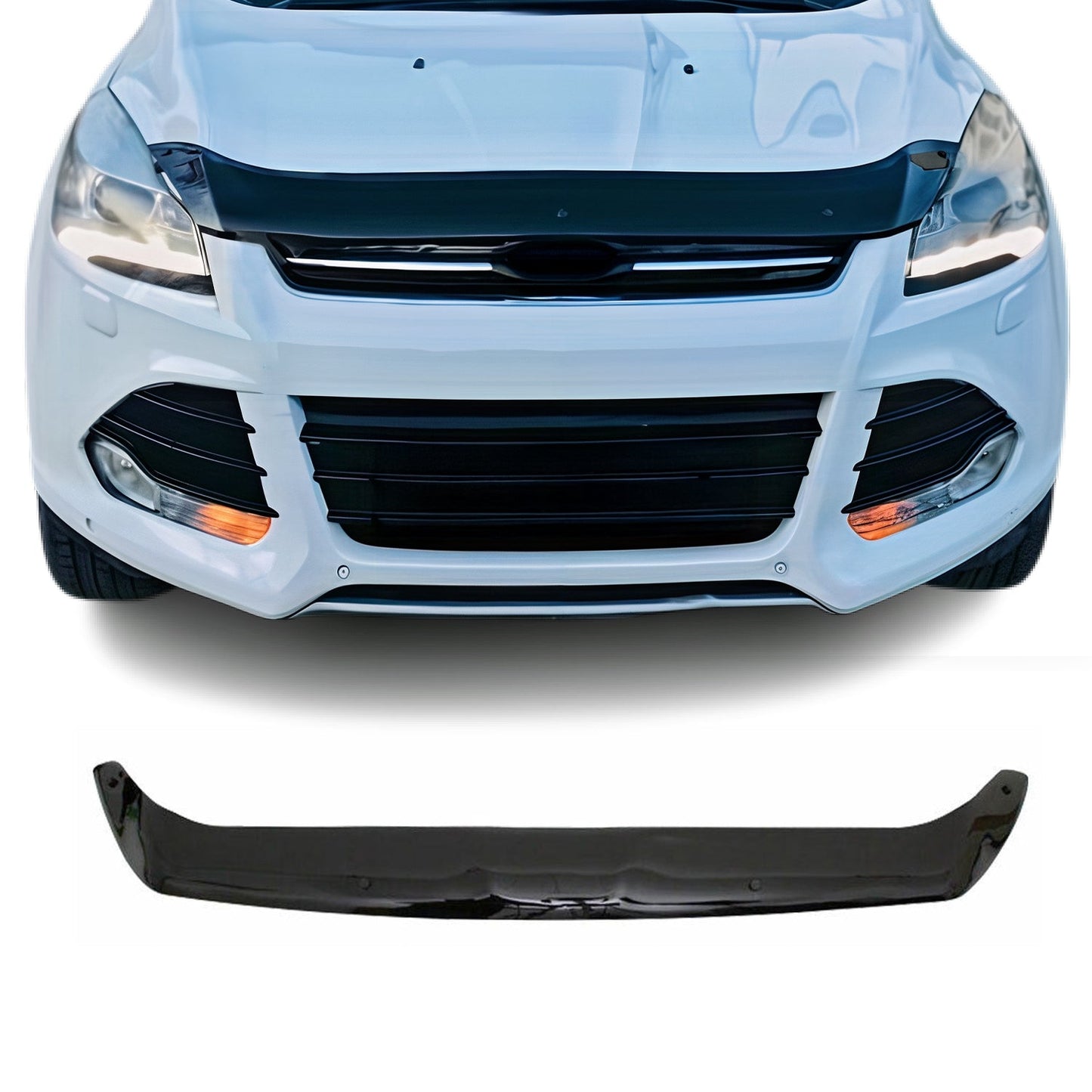 Deflector capotă, protecție insecte și pietricele pentru Ford Kuga 2 2012-2016, culoare închisă