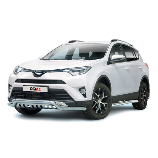 Bară de protecție față pentru Toyota RAV4 2016-2025, oțel inoxidabil cu ABE (omologare de tip germană), argintiu