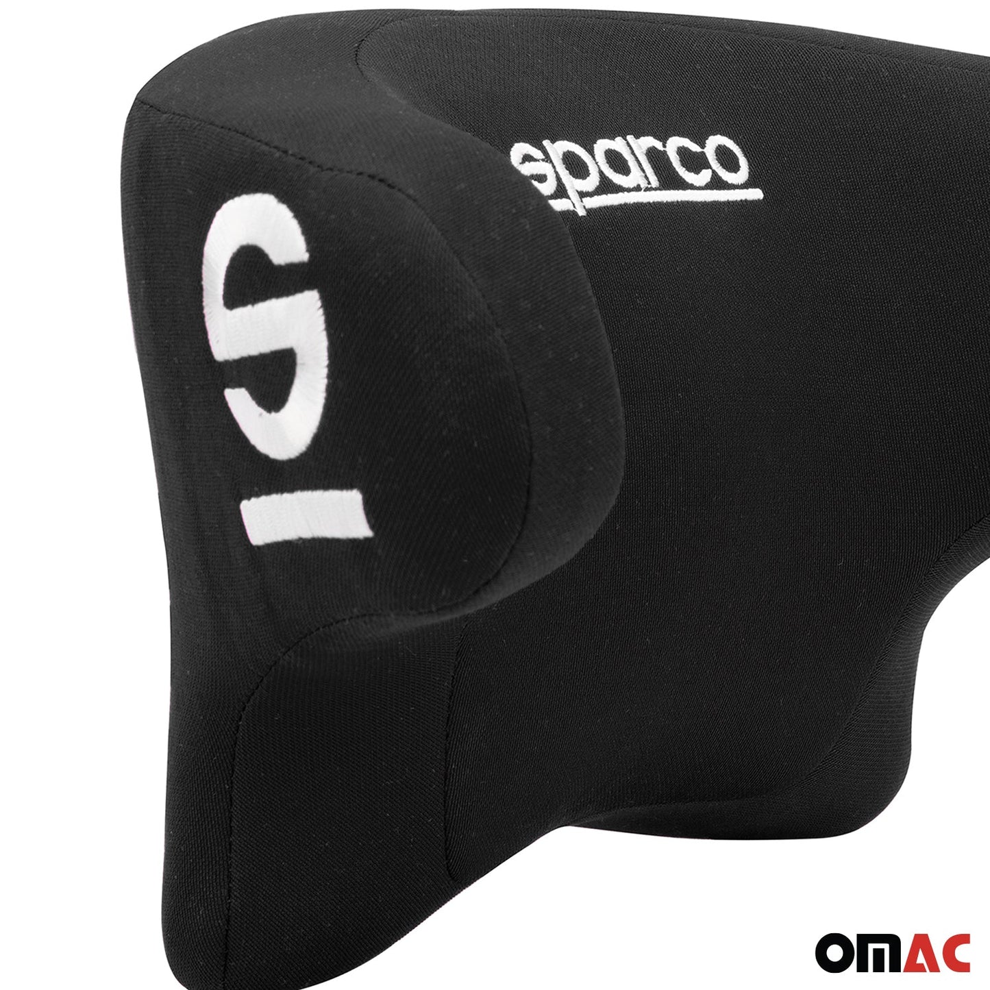 SPARCO Auto Nackenkissen Reisekissen Schwarz Ergonomische Schaum Kopfkissen