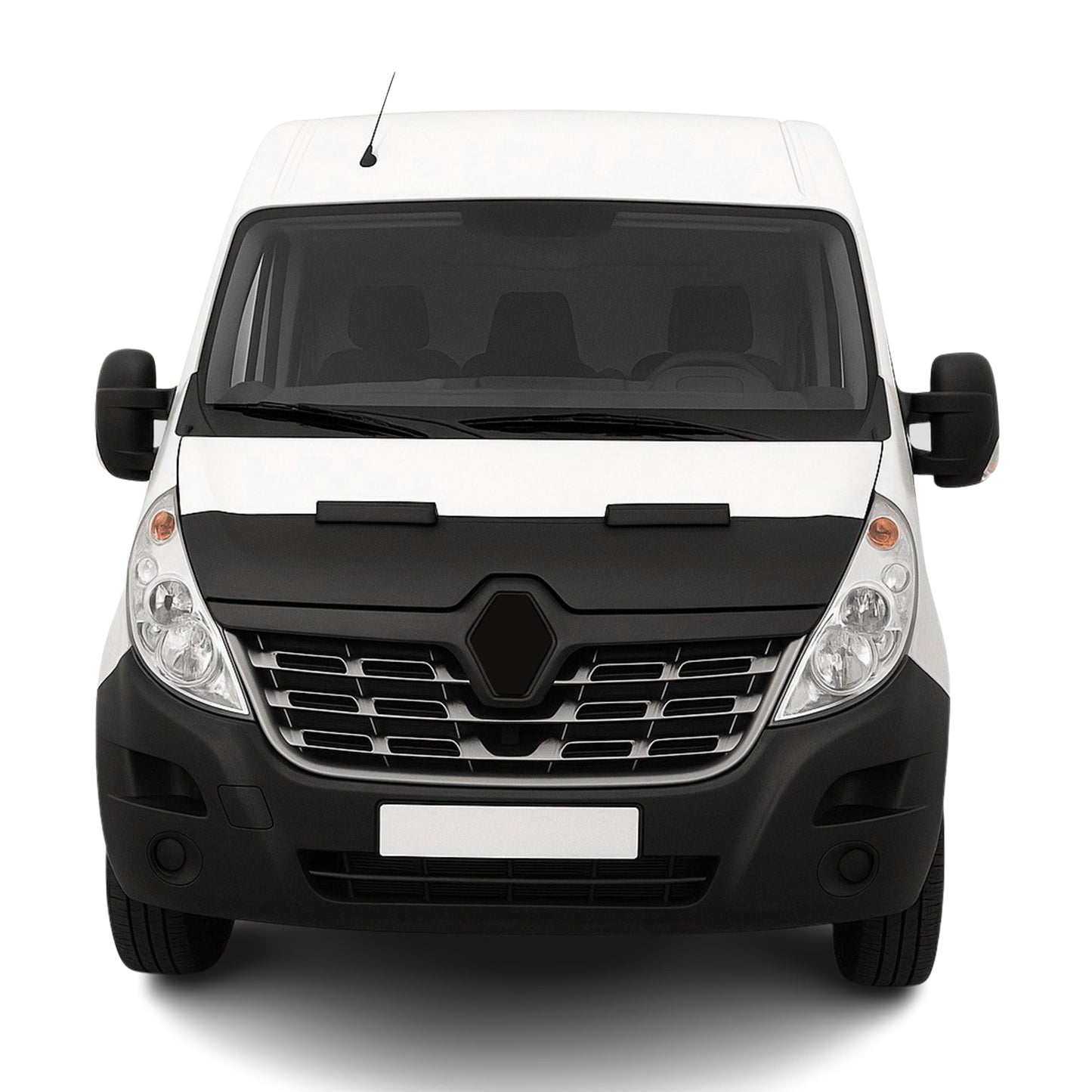 Haubenbra Steinschlagschutz Bonnet Bra für Renault Master 2014-2020 Schwarz Halb