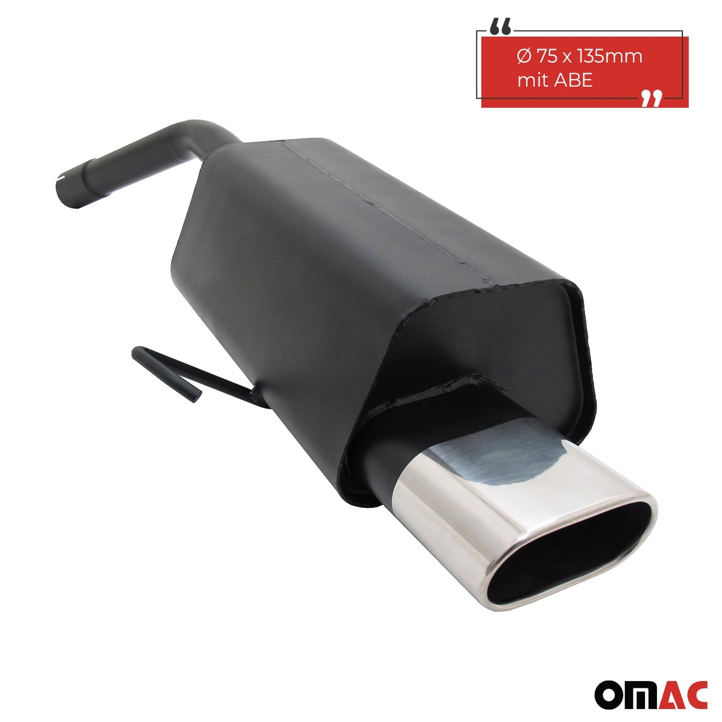 Novus Sportauspuff für Alfa Romeo 156 / GT 135x75mm Endschalldämpfer mit ABE