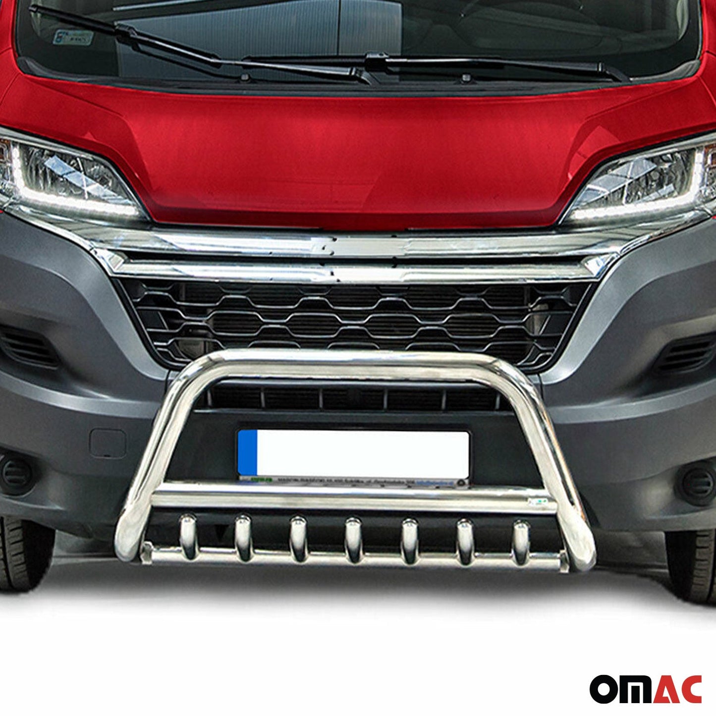 Bară de protecție/buton față pentru Citroen Jumper 2006-2016 cu ABE (omologare de tip germană) Oțel argintiu