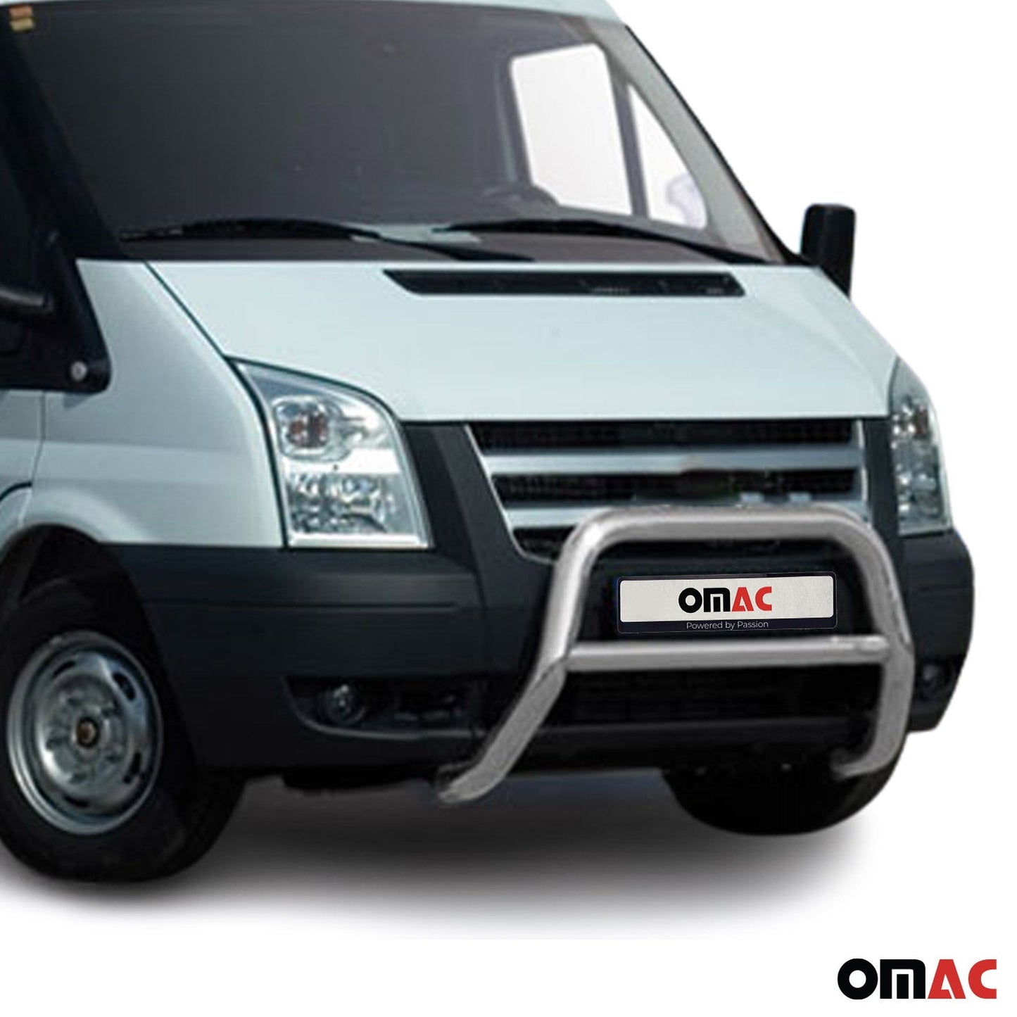 Frontbügel Frontschutzbügel für Ford Transit 2006-2012 mit ABE Stahl Silber