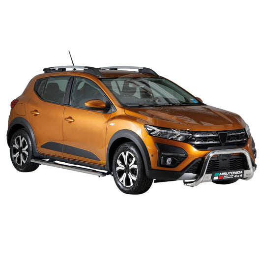Frontbügel Frontschutzbügel für Dacia Sandero Stepway 2021-2025 ø63 Stahl Silber