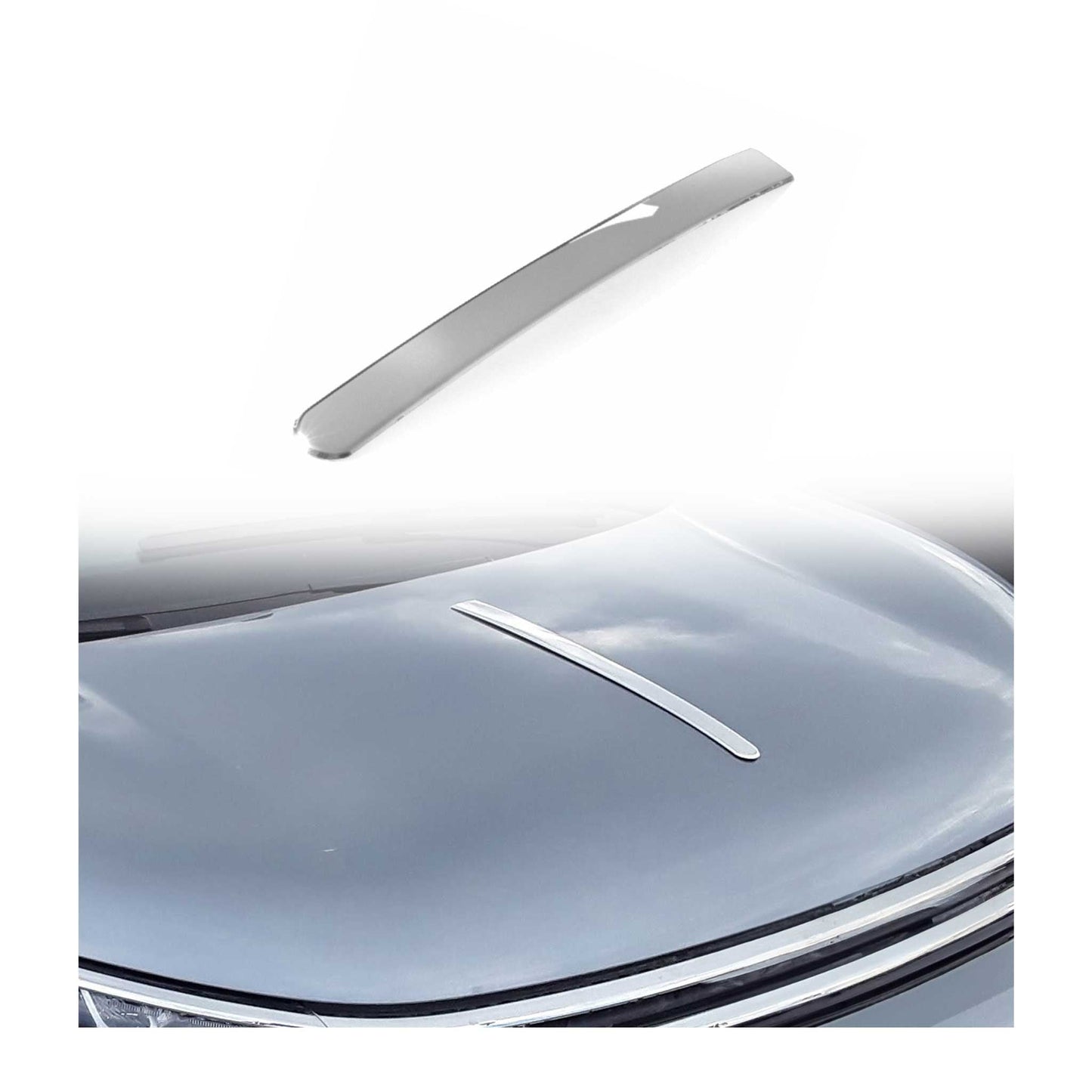 Motorhaube Chromleiste Frontleiste für Nissan Micra 2017-2022 Edelstahl Silber