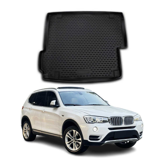 Covoraș portbagaj/tapițerie portbagaj pentru BMW X3 F25 2010-2017, cauciuc TPE, negru