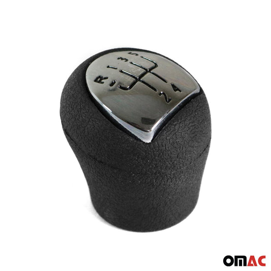 Maneta schimbătorului de viteze pentru Renault Kangoo 2008-2013 cu 5 trepte, piele ecologică, negru