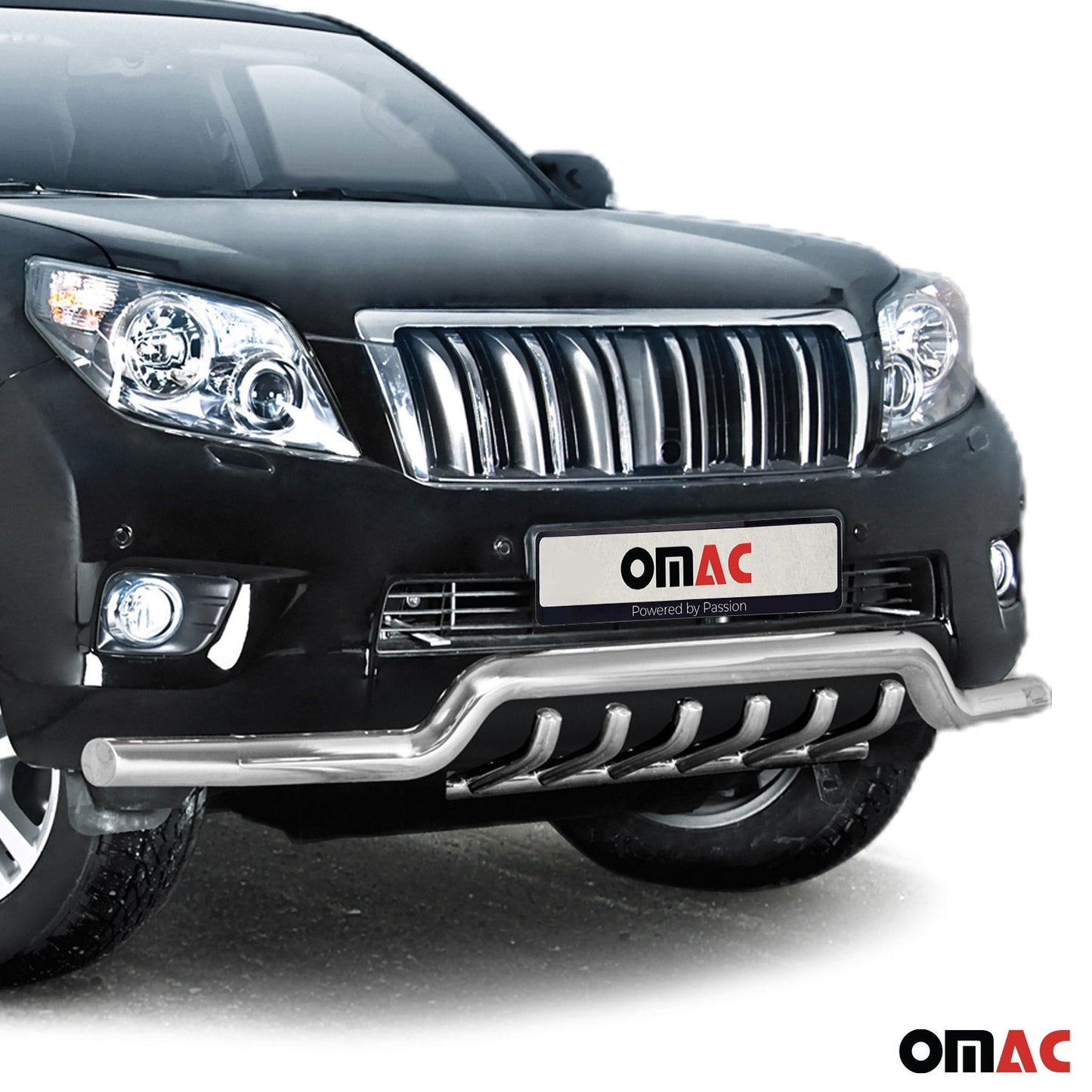 Frontschutzbügel Frontbügel für Toyota Land Cruiser 150 2010-13 ABE Stahl Silber