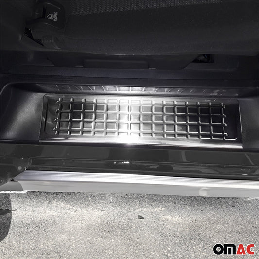 Ornamente prag uși pentru Citroen Jumpy 2017-2025, oțel inoxidabil, argintiu, set 4 piese