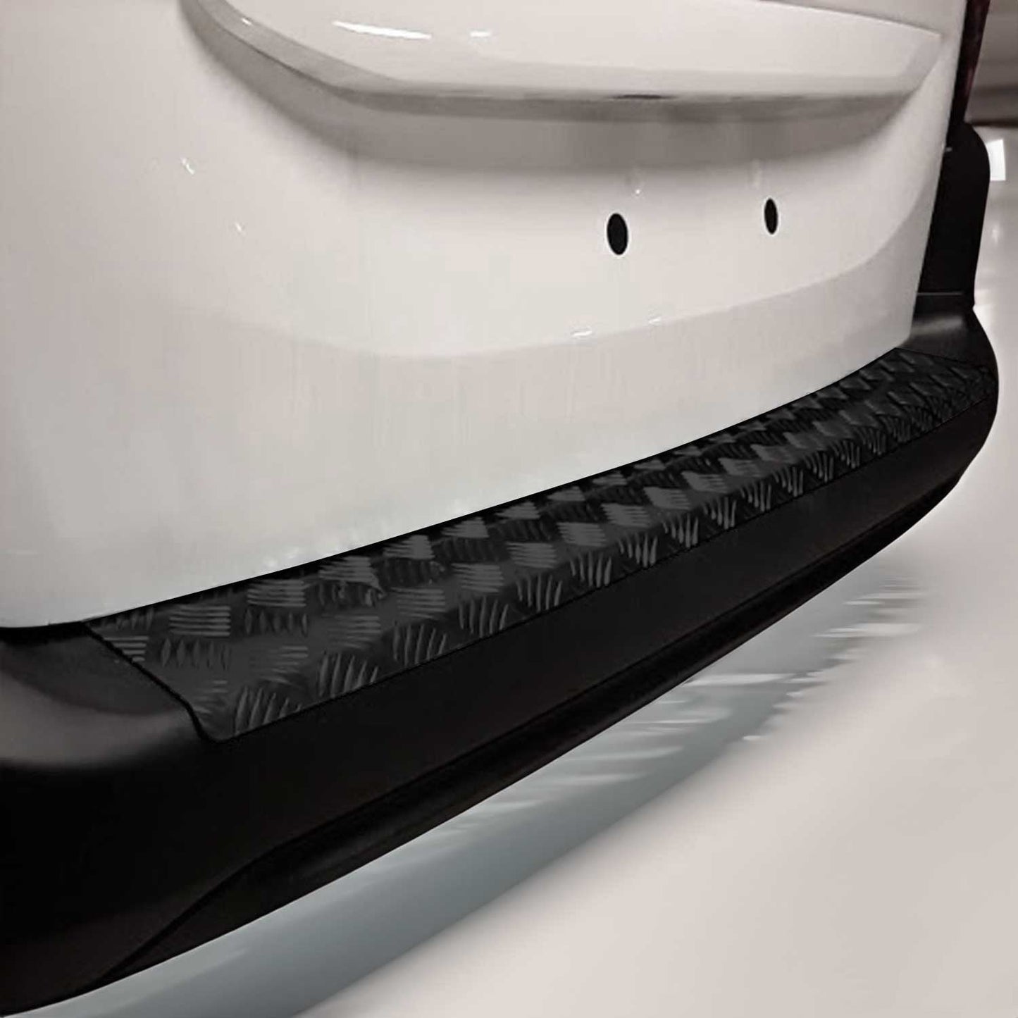 Ladekantenschutz Stoßstangenschutz für Opel Combo E Cargo 2019-2025 Alu Schwarz