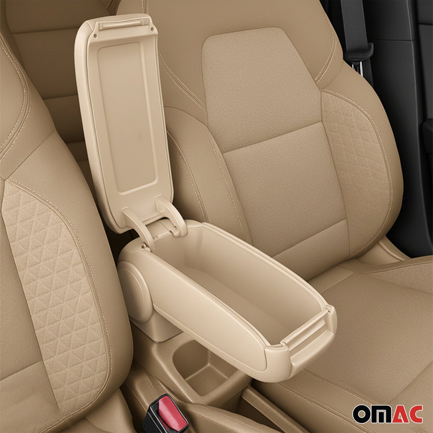 Mittelarmlehne Armlehne für Renault Megane 2008-2015 PU-Leder ABS Beige