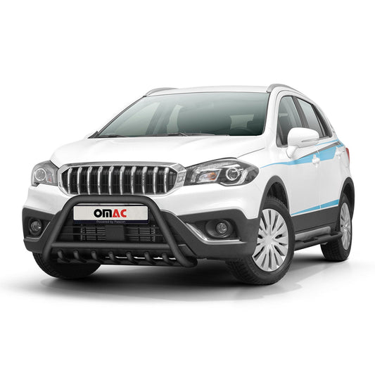Bară de protecție față din oțel inoxidabil pentru Suzuki SX4 S-Cross 2016-2022 cu ABE (omologare de tip germană) Negru
