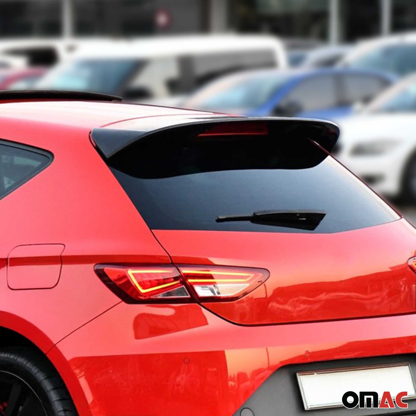 Eleron spate, aripă spate, bordură spate pentru Seat Leon FR 2012-2019, ABS natural, 1 bucată