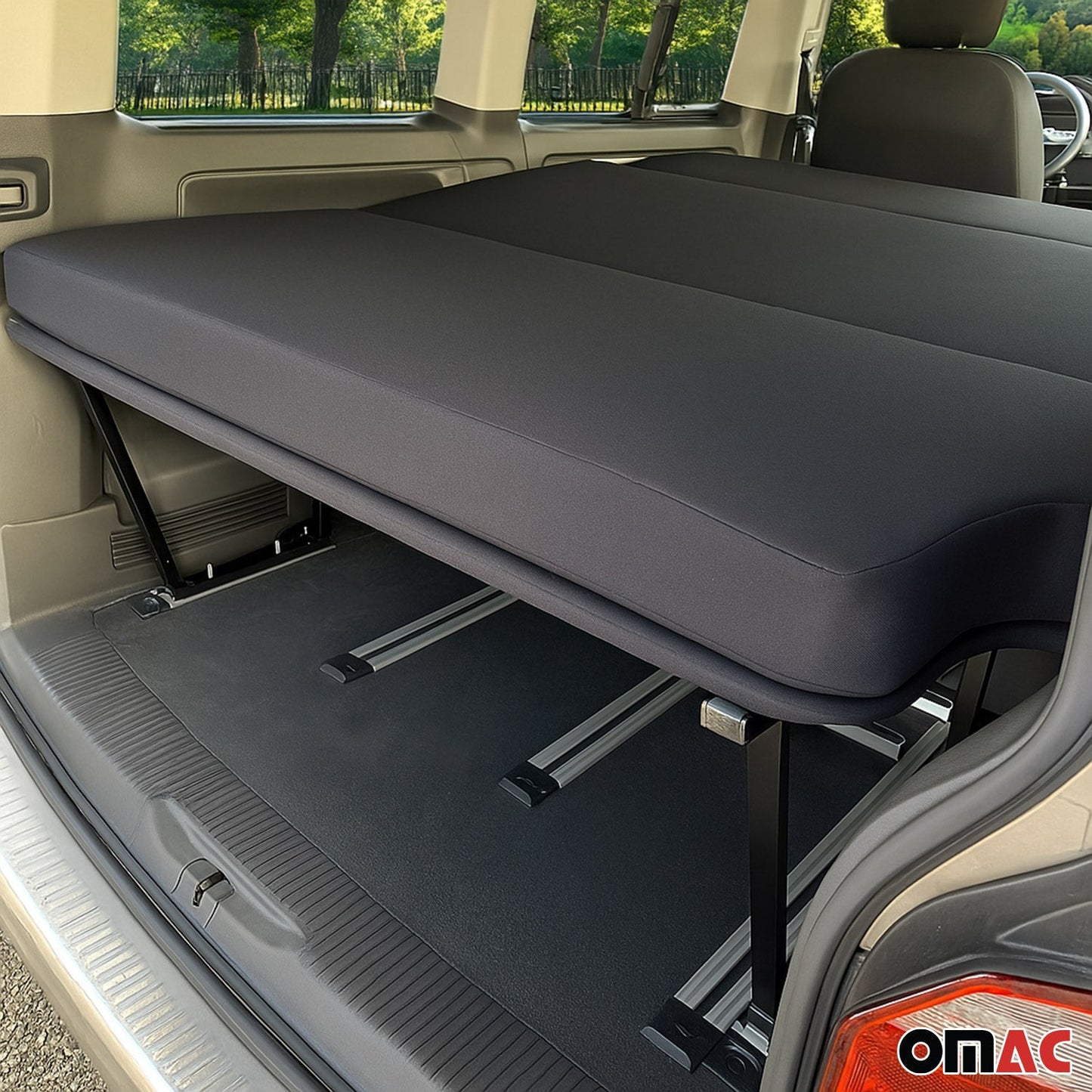 Matratze Schlafmatratze Klappmatratze für Ford Tourneo Custom 2023-2025 Schwarz