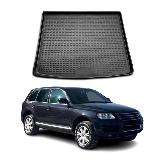 Kofferraummatte Kofferraumwanne für VW Touareg 2002-2010 Gummi TPE Schwarz