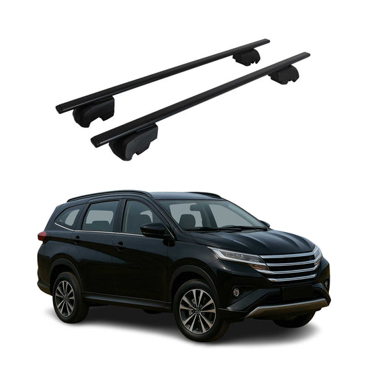 Portbagaj de plafon pentru Daihatsu Terios 2017-2025 75kg, negru metalic, 2 buc.