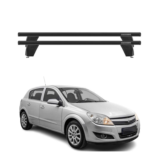 Menabo Dachträger Grundtäger für Opel Astra H 2004-2010 75kg Alu Schwarz 2 tlg