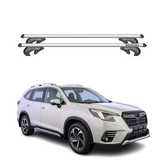 Menabo Dachträger Grundtäger für Subaru Forester mk5 2019-2024 90kg Alu Grau 2x